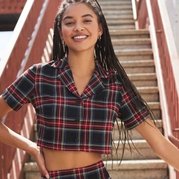 Brandy Melville Tops Brandy Melville John Galt Plaid Tartan